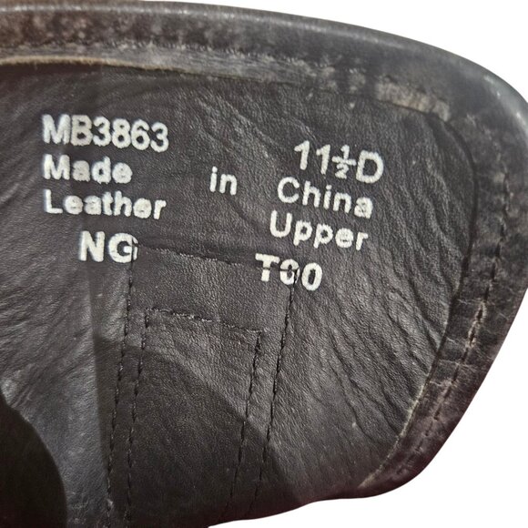 Polo Sport Ralph Lauren Mens Black Zipper Boots Size 11.1/2 M Leather & Rubber - Picture 7 of 9